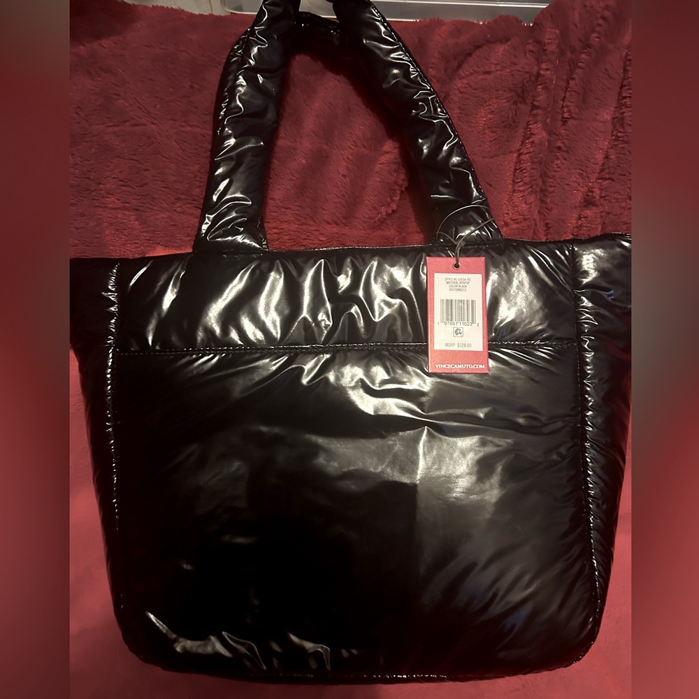 New Vince Camuto black large tote